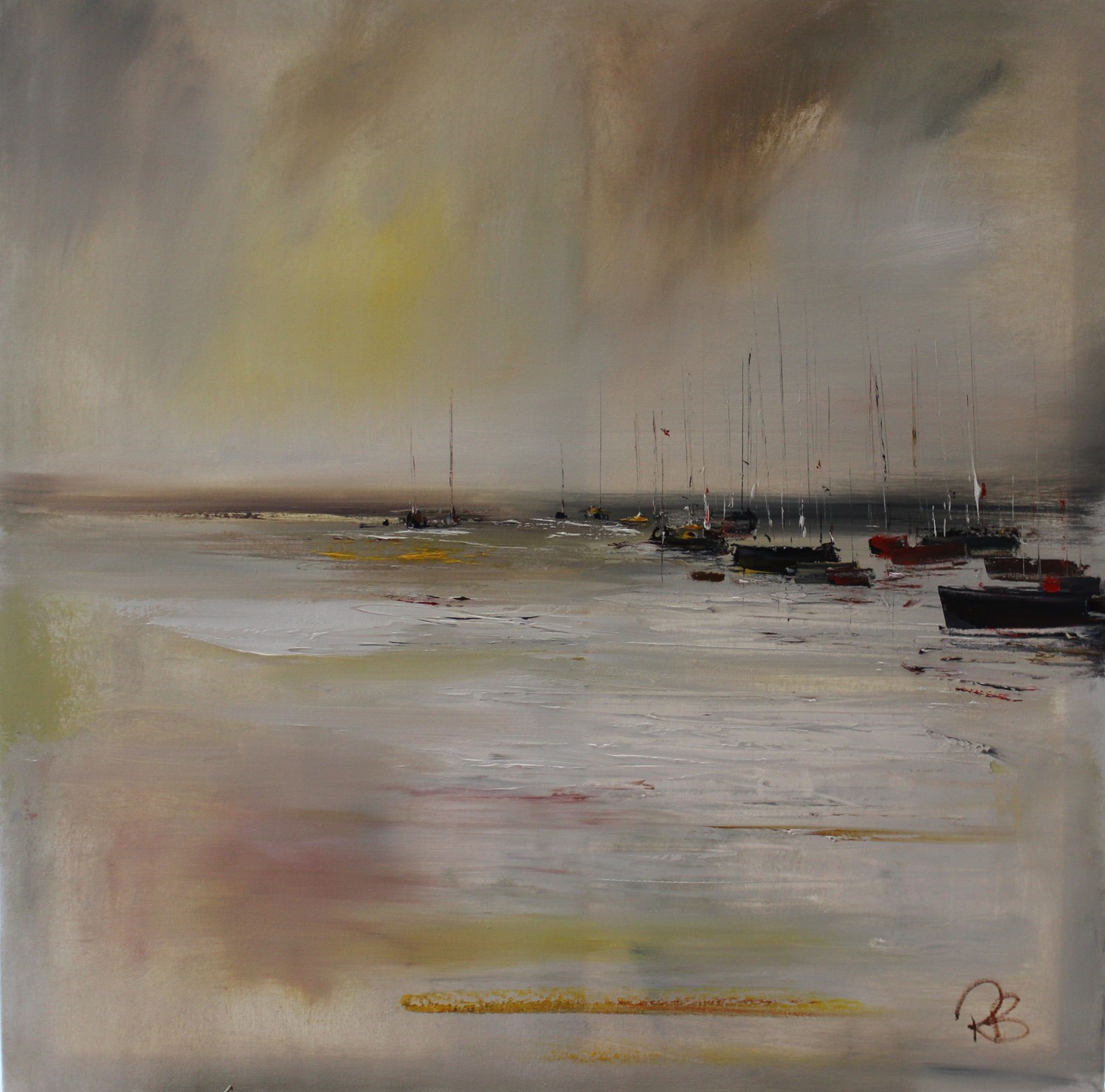 'Mist Hanging over the Harbour' by artist Rosanne Barr